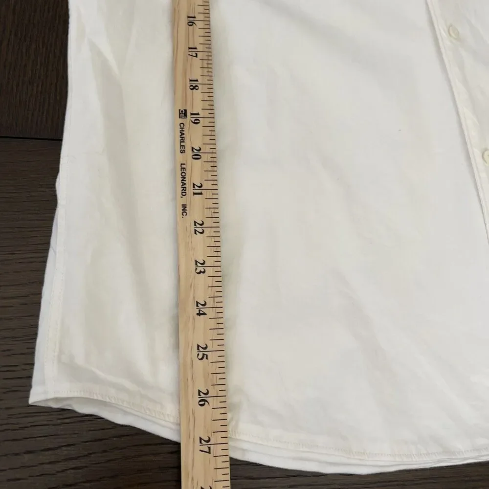 Gucci Mens White Button Down with lining Size 41 / 16